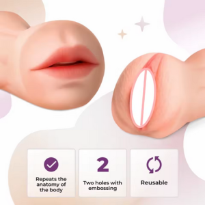 Masturbador Oral Sexy 2 en 1 para hombre