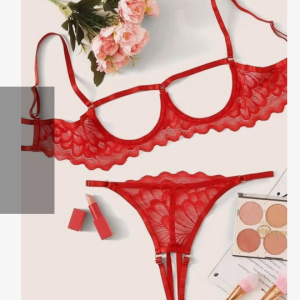 Conjunto Lencería Entrepierna Abierta